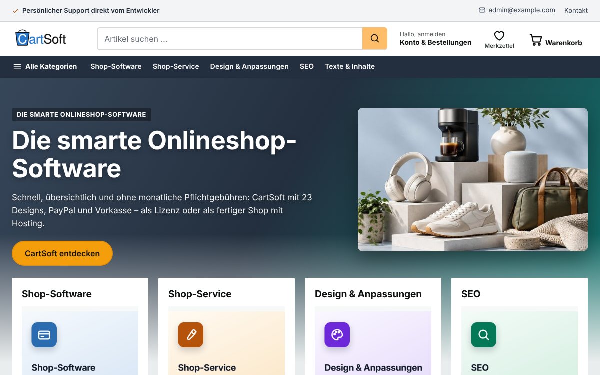 Design Marktplatz für CartSoft