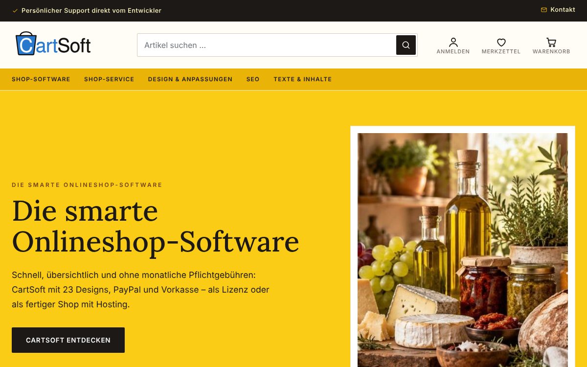Design Sonnenblume für CartSoft