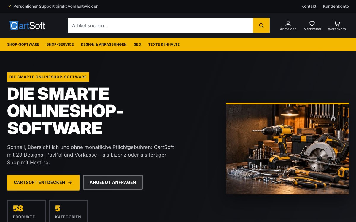 Design Werkstatt für CartSoft